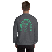 Load image into Gallery viewer, Clam Slam - Clam Cartoon - Unisex Sweatshirt - Green Text