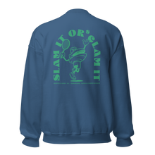 Load image into Gallery viewer, Clam Slam - Clam Cartoon - Unisex Sweatshirt - Green Text