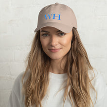 Load image into Gallery viewer, Watch Hill &#39;WH&#39; Logo Hat (Cyan) - Watch Hill RI t-shirts with vintage surfing and motorcycle designs.