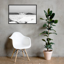 Load image into Gallery viewer, Watch Hill &#39;Winter Waves&#39;, Framed poster - Watch Hill RI t-shirts with vintage surfing and motorcycle designs.