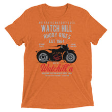 Load image into Gallery viewer, Watchill’n ‘Rhody Rides’ Unisex Short sleeve t-shirt (Grey/Red) - Watchill&#39;n
