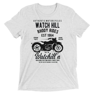 Watchill’n ‘Rhody Rides’ Unisex Short sleeve t-shirt (Black) - Watchill'n