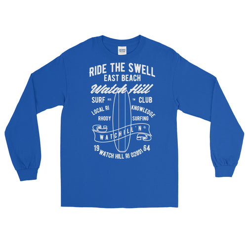 Watchill'n 'Ride the Swell' - Long-Sleeve T-Shirt (White) - Watchill'n