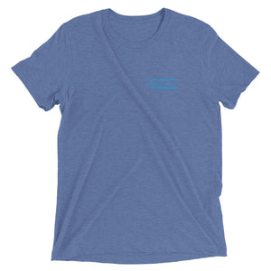 Watch Hill Surf Co. 'Parallel Boards' Unisex Short sleeve t-shirt (Cyan) - Watch Hill RI t-shirts with vintage surfing and motorcycle designs.