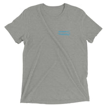 Load image into Gallery viewer, Watch Hill Surf Co. &#39;Parallel Boards&#39; Unisex Short sleeve t-shirt (Cyan) - Watch Hill RI t-shirts with vintage surfing and motorcycle designs.