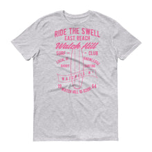 Load image into Gallery viewer, Watchill&#39;n &#39;Ride the Swell&#39; - Short-Sleeve Unisex T-Shirt (Pink) - Watchill&#39;n