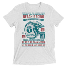 Load image into Gallery viewer, Watchill’n ‘Beach Racing’ Unisex Short sleeve t-shirt (Teal/Rust) - Watchill&#39;n