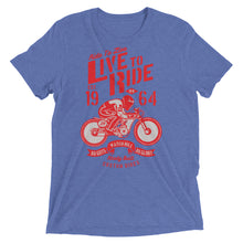 Load image into Gallery viewer, Watchill’n ‘Live To Ride’ Unisex Short sleeve t-shirt (Red) - Watchill&#39;n