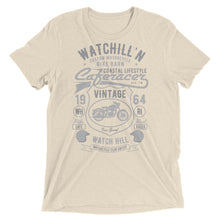 Load image into Gallery viewer, Watchill’n ‘Bike Barn’ Unisex Short sleeve t-shirt (Dk Grey/Grey) - Watchill&#39;n