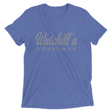 Load image into Gallery viewer, Watchill&#39;n &#39;Coordinates&#39; Logo Premium Unisex Short Sleeve T-shirt (Grey) - Watchill&#39;n