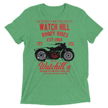 Load image into Gallery viewer, Watchill’n ‘Rhody Rides’ Unisex Short sleeve t-shirt (Red/Black) - Watchill&#39;n