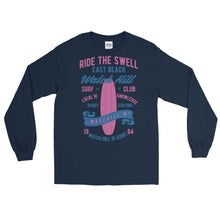 Load image into Gallery viewer, Watchill&#39;n &#39;Ride the Swell&#39; - Long-Sleeve T-Shirt (Pink/Blue) - Watchill&#39;n