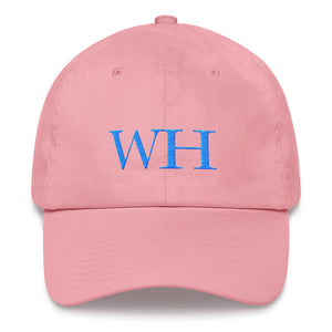 Watch Hill 'WH' Logo Hat (Cyan) - Watch Hill RI t-shirts with vintage surfing and motorcycle designs.