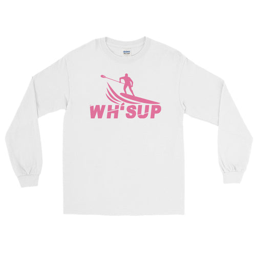 Watchill'n 'WH-SUP Paddle Boarding' - Long-Sleeve T-Shirt (Pink) - Watchill'n