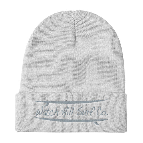 Watch Hill Surf Co. 'Parallel Boards' Embroidered Beanie - Watch Hill RI t-shirts with vintage surfing and motorcycle designs.