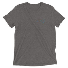 Load image into Gallery viewer, Watch Hill Surf Co. &#39;Parallel Boards&#39; Unisex Short sleeve t-shirt (Cyan) - Watch Hill RI t-shirts with vintage surfing and motorcycle designs.