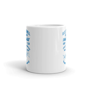 Watchill'n 'Ride the Swell' Ceramic Mug - Cyan - Watch Hill RI t-shirts with vintage surfing and motorcycle designs.