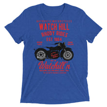 Load image into Gallery viewer, Watchill’n ‘Rhody Rides’ Unisex Short sleeve t-shirt (Red/Black) - Watchill&#39;n