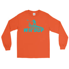 Load image into Gallery viewer, Watchill&#39;n &#39;WH-SUP Paddle Boarding&#39; - Long Sleeve T-Shirt (Turquoise) - Watchill&#39;n