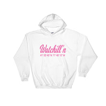 Load image into Gallery viewer, Watchill&#39;n &#39;Coordinates&#39; Logo - Hoodie (Grey) - Watchill&#39;n