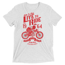 Load image into Gallery viewer, Watchill’n ‘Live To Ride’ Unisex Short sleeve t-shirt (Red) - Watchill&#39;n