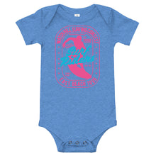 Load image into Gallery viewer, Watchill&#39;n &#39;Surf Rider&#39; - Baby Jersey Short Sleeve One Piece (Pink) - Watch Hill RI t-shirts with vintage surfing and motorcycle designs.