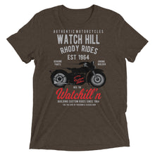 Load image into Gallery viewer, Watchill’n ‘Rhody Rides’ Unisex Short sleeve t-shirt (Grey/Red) - Watchill&#39;n
