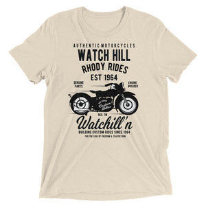 Watchill’n ‘Rhody Rides’ Unisex Short sleeve t-shirt (Black) - Watchill'n