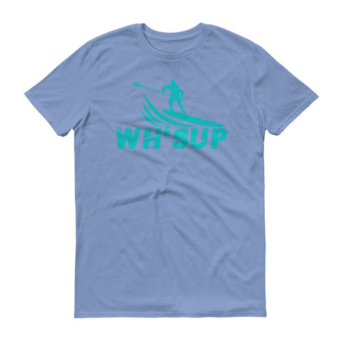 Watchill'n 'WH-SUP Paddle Boarding' - Short-Sleeve Unisex T-Shirt (Turquoise) - Watchill'n