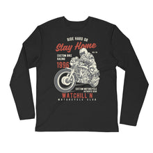 Load image into Gallery viewer, Watchill’n ‘Ride Hard’ Premium Long Sleeve Fitted Crew (Rust/Tan) - Watchill&#39;n