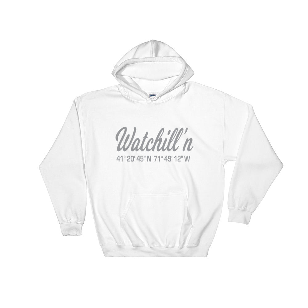 Watchill'n 'Coordinates' Logo - Hoodie (Grey) - Watchill'n