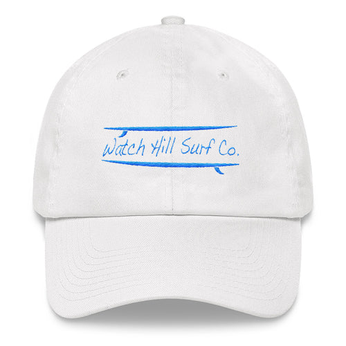 Watch Hill Surf Co. 'Parallel Boards' Hat (Cyan) - Watch Hill RI t-shirts with vintage surfing and motorcycle designs.