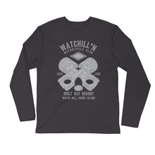 Load image into Gallery viewer, Watchill’n ‘Built Not Bought’ Premium Long Sleeve Fitted Crew (Grey) - Watchill&#39;n