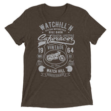 Load image into Gallery viewer, Watchill’n ‘Bike Barn’ Unisex Short sleeve t-shirt (Dk Grey/Grey) - Watchill&#39;n