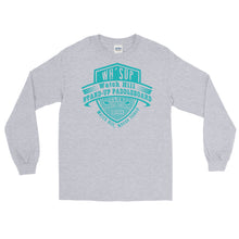 Load image into Gallery viewer, Watchill&#39;n &#39;Paddle Board Club&#39; - Long-Sleeve T-Shirt (Turquoise) - Watchill&#39;n