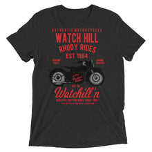 Load image into Gallery viewer, Watchill’n ‘Rhody Rides’ Unisex Short sleeve t-shirt (Red/Black) - Watchill&#39;n